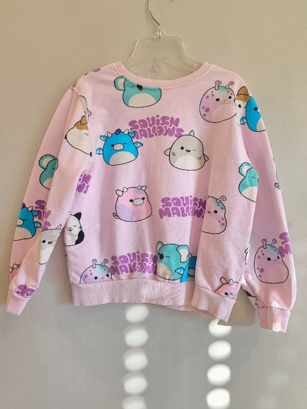 H&M x Squishmallows Pink All-Over Print Sweatshirt Size 6X/7